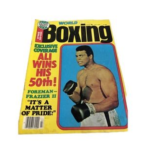 World Boxing July 1976 Ali Wins His 50th M253 Foreman Frazier III